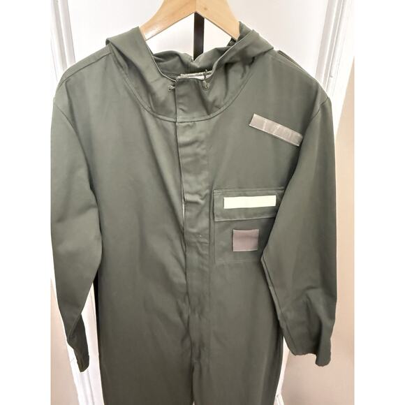 Genuine French Military air force coverall crew cold weather hooded jumpsuit NEW - Picture 3 of 9